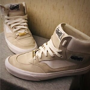 VANS OG Full Cab Limited Edition white/cream leather/suede Mens 10